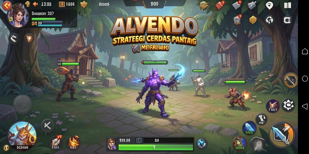 Tampilan gameplay ALVENDO yang menegangkan dan strategis.