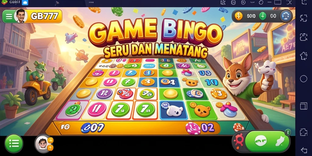 Screenshot gameplay GB777 yang menampilkan suasana seru permainan Bingo.