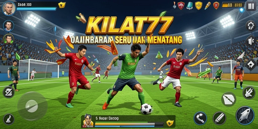 Screenshot gameplay KILAT77 menampilkan aksi olahraga yang seru.