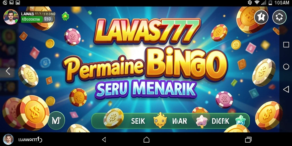 Tampilan utama LAWAS777 dengan gameplay Bingo yang seru.