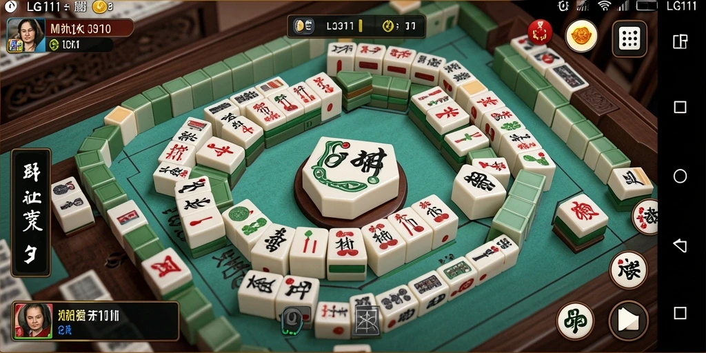 Tampilan gameplay Mahjong yang menarik dan interaktif.